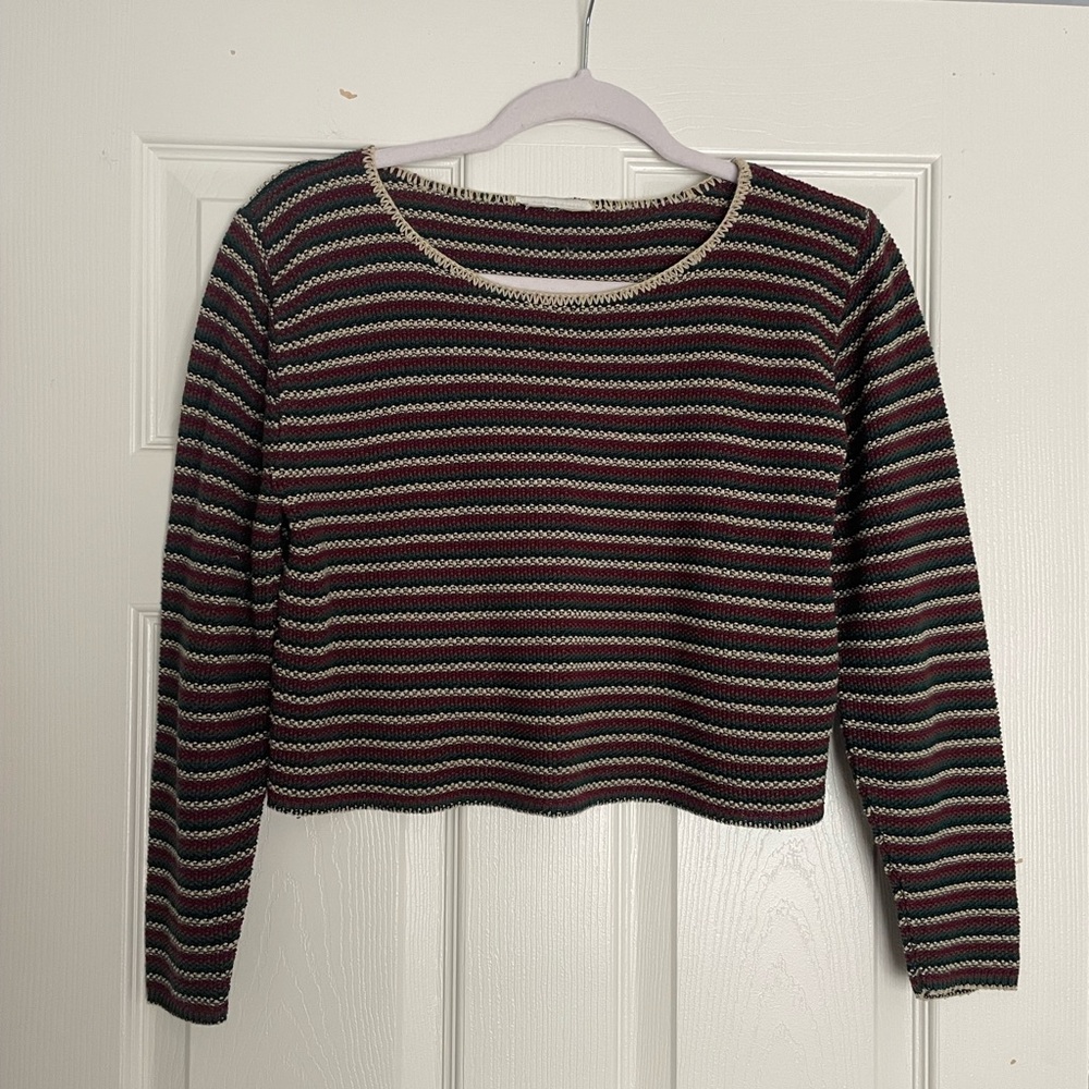 Light multicolor striped sweater